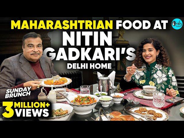 Sunday Brunch With Nitin Gadkari & Kamiya Jani Over Vadapav & Chinese Food | EP 123 | Curly Tales