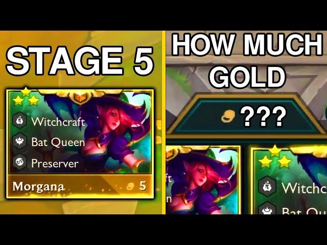 I HIT A 3 STAR MORGANA ON STAGE 5 TO SEE HOW MUCH GOLD I GET! TFT SET 12