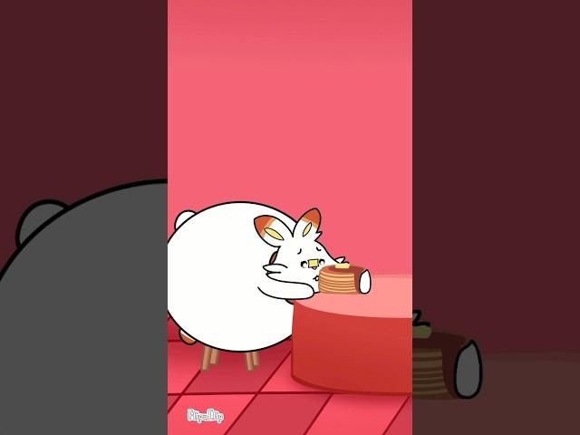 One last pancake for Scorbunny #animation #pokemon