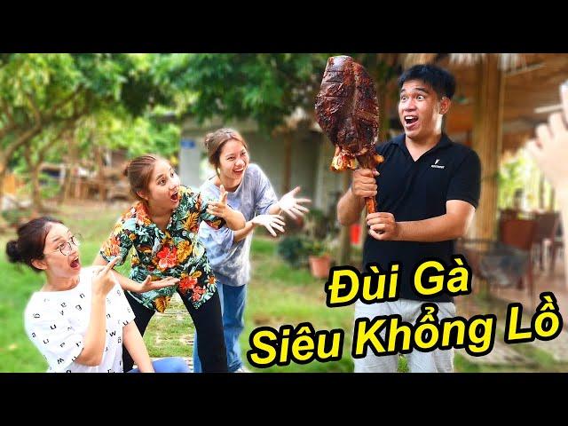 Nướng Nguyên 1 Cái Đùi Gà Khổng Lồ Vì Bị Em Gái Trẻ Trâu Coi Thường Và Thách Thức | TQ97