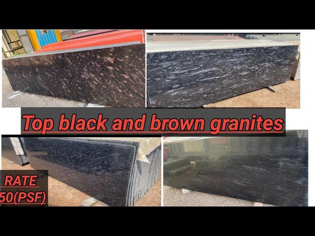 Top black and brown granite in Asia’s biggest marble market Kishangarh…