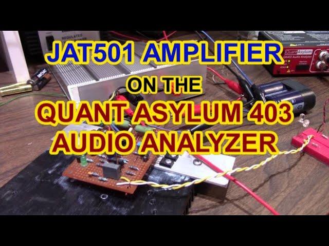 JAT501 amplifier tested on the Quant Asylum QA403 audio analyzer