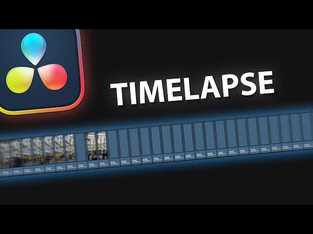 TIMELAPSE from static IMAGES | Davinci Resolve Tutorial