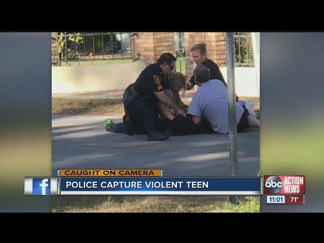 Police capture violent teen