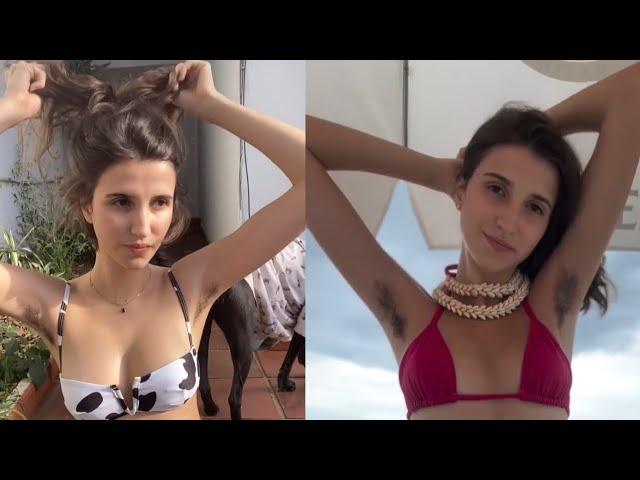 Hairy Armpits Girl Martina Peach Biography Video | Beautiful Armpits Hair Women | Underarm Hair