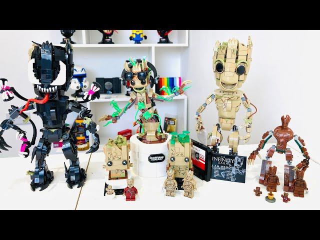 Lego Marvel Baby Groot Buildable figures/Minifigures Comparison 2024!