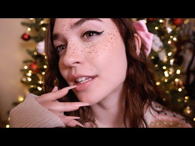  Christmas kisses BUT by the fire place  ASMR [1 HOUR] [no talking]