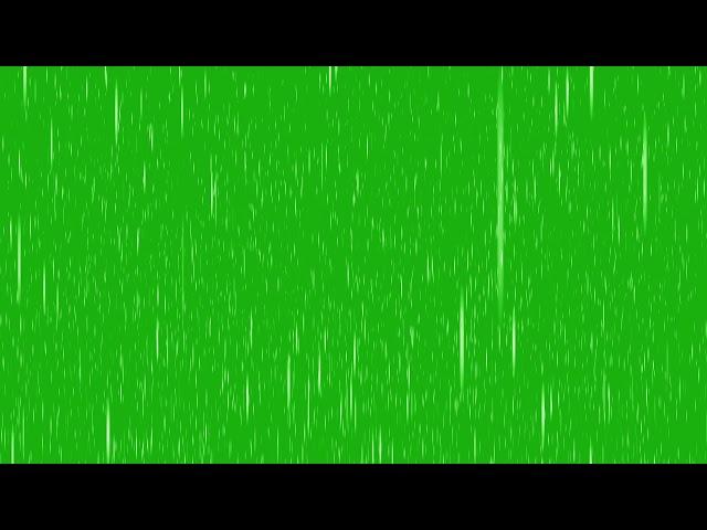 Rain effect green screen