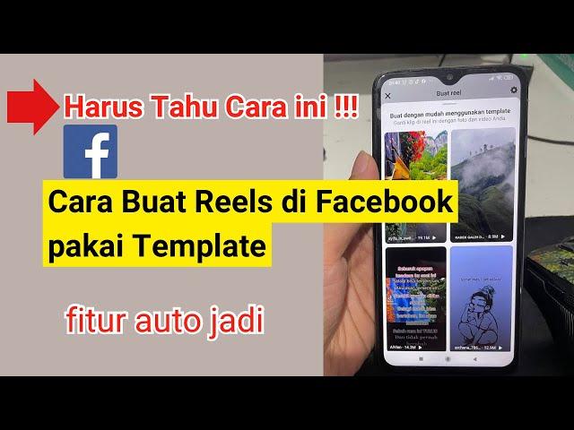 Cara buat reels facebook pakai template