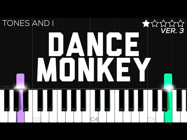 Tones & I - Dance Monkey | EASY Piano Tutorial