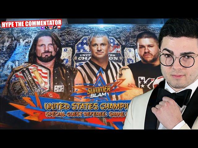 AJ Styles vs Kevin Owens - United States Title Match: SummerSlam 2017 (Commentary)