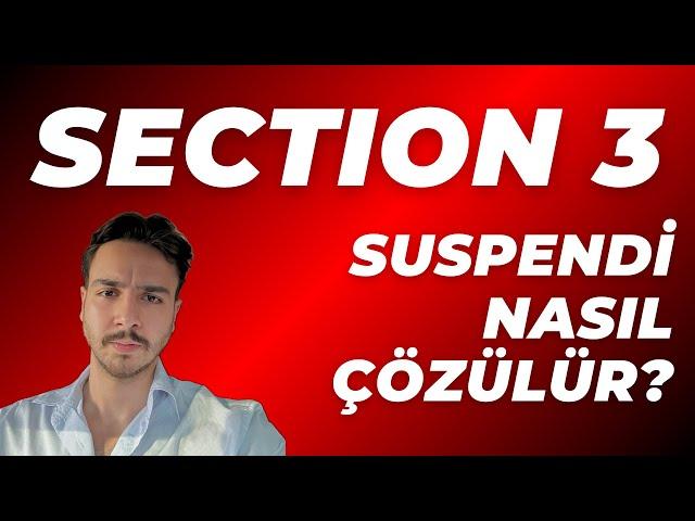 Amazon Section 3 Suspendi ve Politikası | Bilmeniz Gerekenler ve Çözümü!