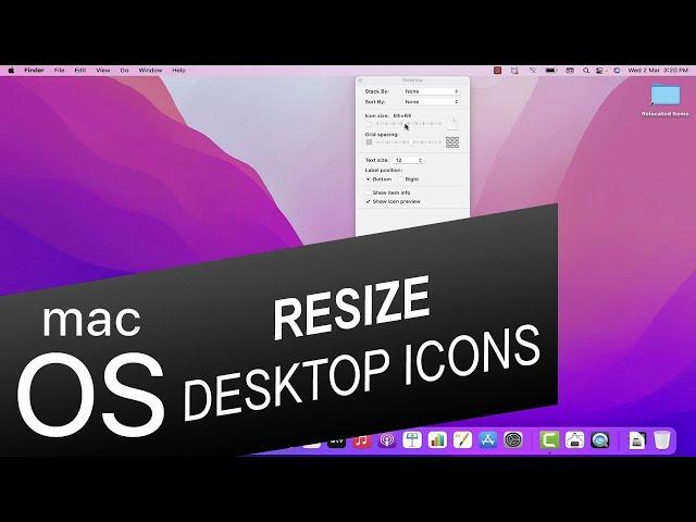 How to Resize Desktop Icons on Mac