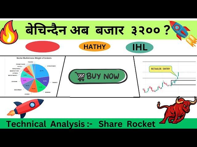 बेचिन्दैन अब  बजार  ३२०० ? daily technical analysis stock market  Share  Rocket Pro