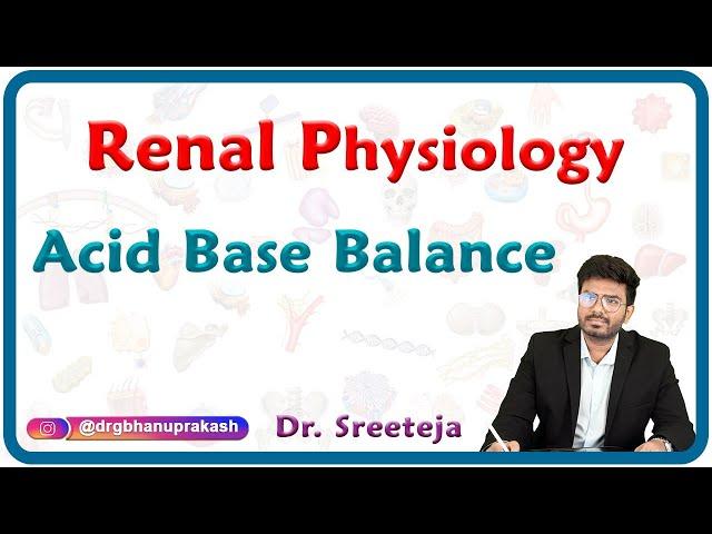 Physiology of Acid Base Balance : Renal physiology USMLE step 1