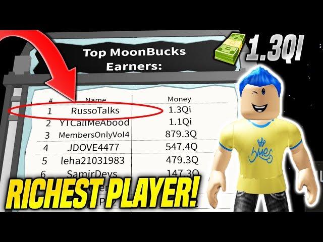 I AM THE RICHEST PLAYER ON THE MOON IN BILLIONAIRE SIMULATOR UPDATE!! *#1 ON LEADERBOARDS* (Roblox)