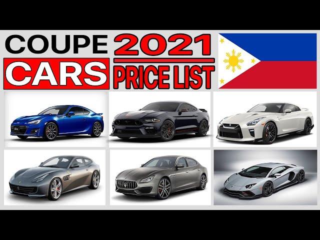 Coupe Cars Price List In Philippines 2021