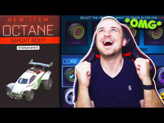 SEASON 4 TRADE UPS = SO MANY PAINTED OCTANES | WE GOT EVERY SINGLE COLOUR I WANTED IN ROCKET LEAGUE!