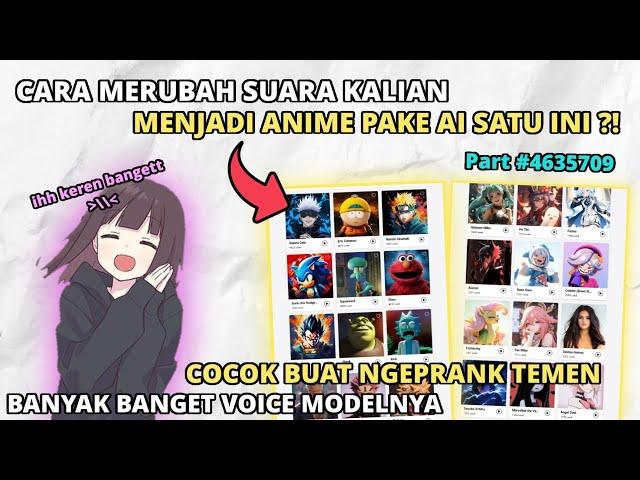 How to change your voice to anime using this AI?! | Suitable for pranking  | Part4635709