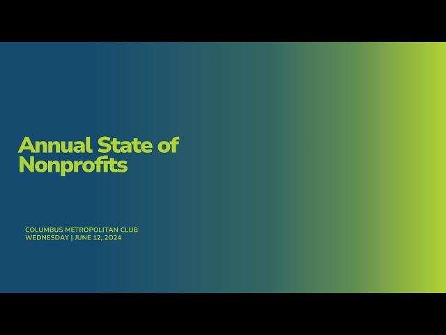 Annual State of Nonprofits