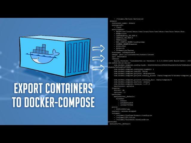 Export Docker Container Settings as Docker Compose Stack