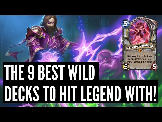 Hearthstone Wild Meta Report: November 2020 - The 9 BEST Decks to get Legend! | Hearthstone