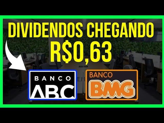 BMGB4 - BANCO BMG YIELD 13%. BANCO ABC DIVIDENDOS CHEGANDO. #investir #ações #dividendos #bmgb4