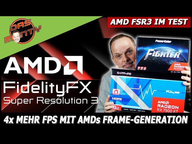 AMDs FSR3 + Frame Generation im Test | Bis zu 4x mehr FPS | DasMonty