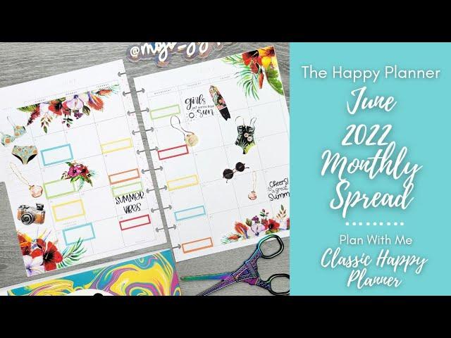 PWM | June Monthly Spread 2022 | The Happy Planner