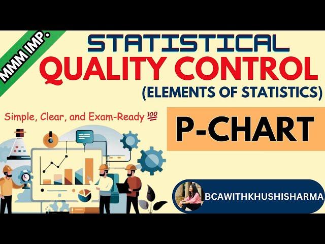 STATISTICAL QUALITY CONTROL| COMPLETE P- CHART|PROPORTION CHART| DIFFERENCE BTW DEFECTS & DEFECTIVES