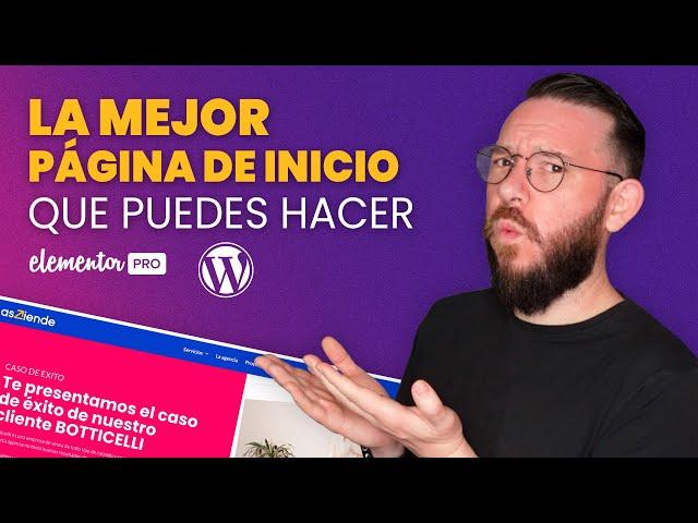 Crear PAGINA DE INICIO (Principal) en WORDPRESS y Elementor PRO   de FORMA PROFESIONAL - Clase 16