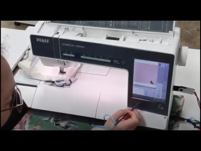 Learning the PFAFF embroidery machine