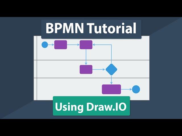 Business Process Modeling BPMN Basics Tutorial with Draw.IO (Free Visio Alternative)