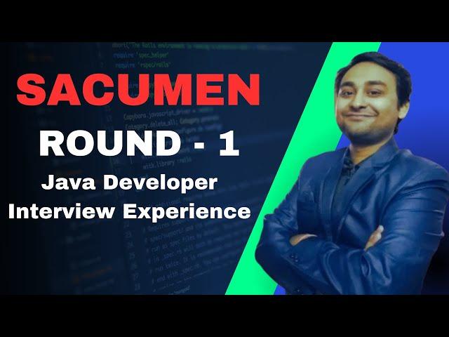 Sacumen Java Developer Interview Experience