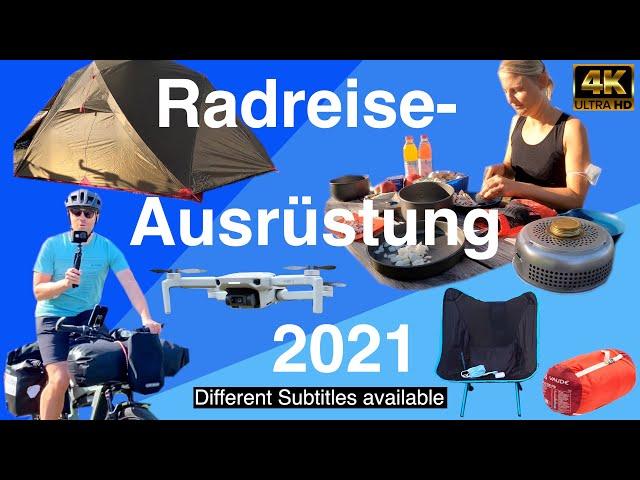 Meine Radreise-Ausrüstung 2021 // Bikepacking // E-Bike // *different subtitles*