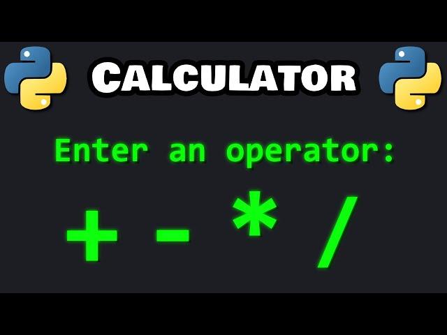 Let's code a simple python CALCULATOR! 