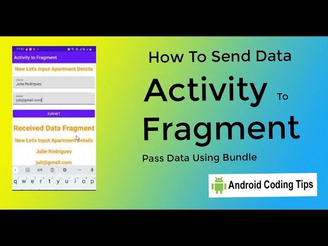 How to send data from activity to fragment in android | Android Studio Example