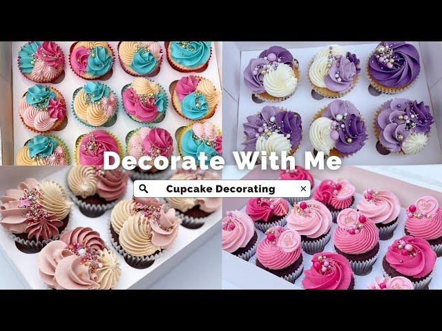 How to Decorate Cupcakes, Real time Cupcake Decorating for Small Business Satisfying Compilation