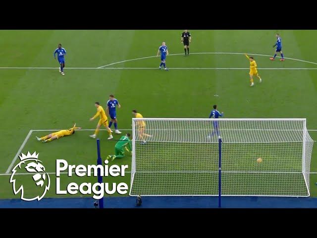 Goncalo Guedes' half-volley puts Wolves in front of Leicester City | Premier League | NBC Sports