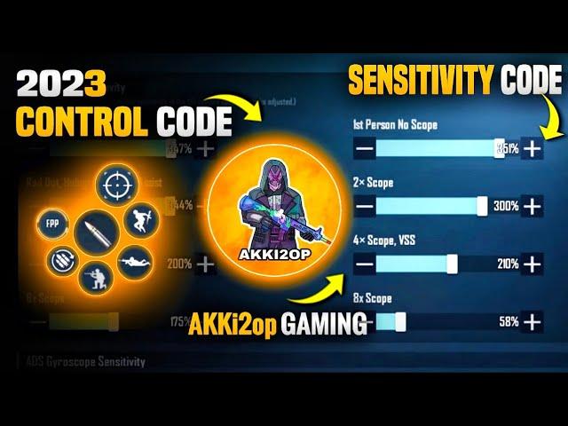 (2023) Akki2op GAMING Control Code/ Akki2op GAMING New 2.4 Update Sensitivity Code | PUBGM/BGMI |