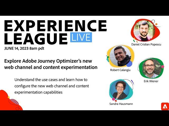 Explore the future of Adobe Journey Optimizer with the web channel and content experimentation