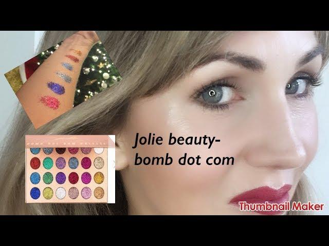 Pressed glitter - Jolie beauty - bomb dot com review and quick demo