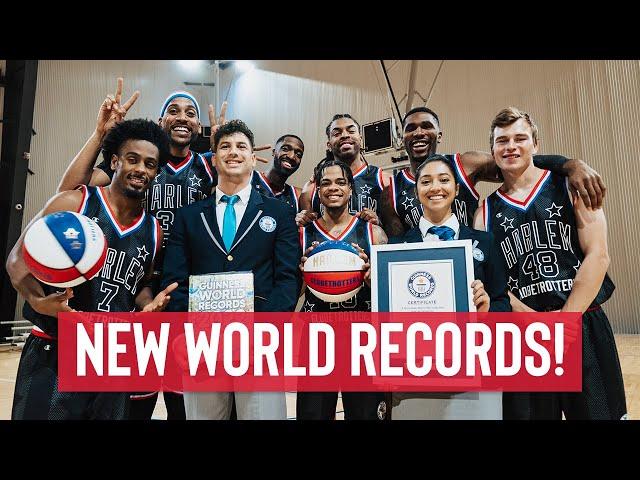 We attempted 22 WORLD RECORDS TITLES in 2 Days! | Harlem Globetrotters