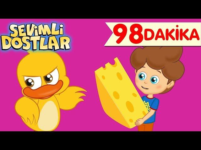 Güçlen Geride Kalma ve Sevimli Dostlar ile 98 Dakika Çizgi Film Bebek Şarkıları