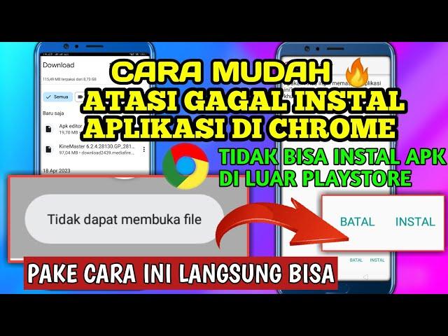 CARA MENGATASI GAGAL INSTAL APLIKASI DI CHROME - TIDAK DAPAT MEMBUKA FILE ‼️