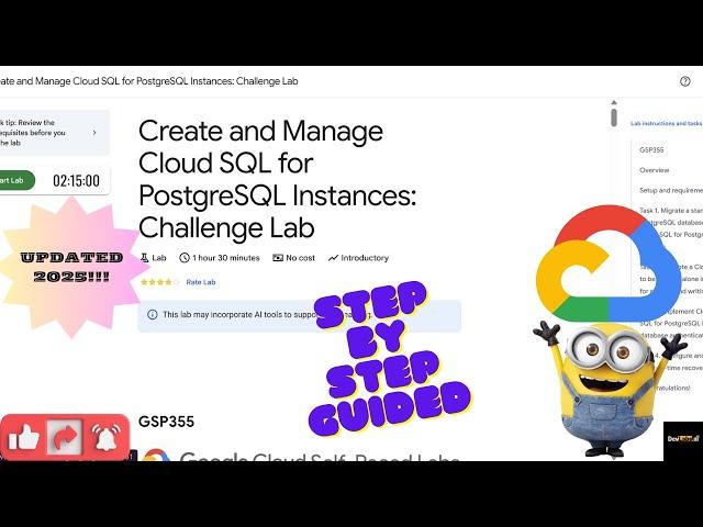 Create and Manage Cloud SQL for PostgreSQL Instances: Challenge Lab || GSP355|| #gsp355 {Explained}