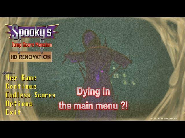 Hooked Doll killed me in the main menu! - Spooky's Jump Scare Mansion: HD Renovation