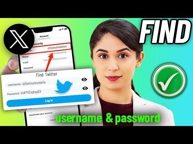 How to Find Twitter ( X ) Username and Password 2024 |  Recover Twitter username and password