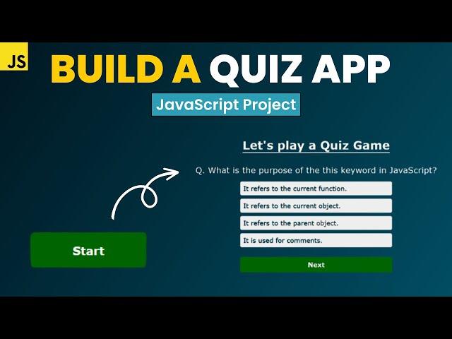 Build a Quiz App using HTML CSS JavaScript