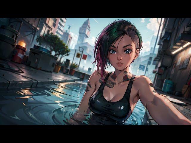 Cyberpunk 2077 | Diving in Night City | Synthwave Music